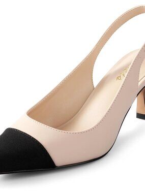 Women’s Slingback Kitten Heels Pointed Toe Pumps 2.5 Party Wedding Dress Shoes